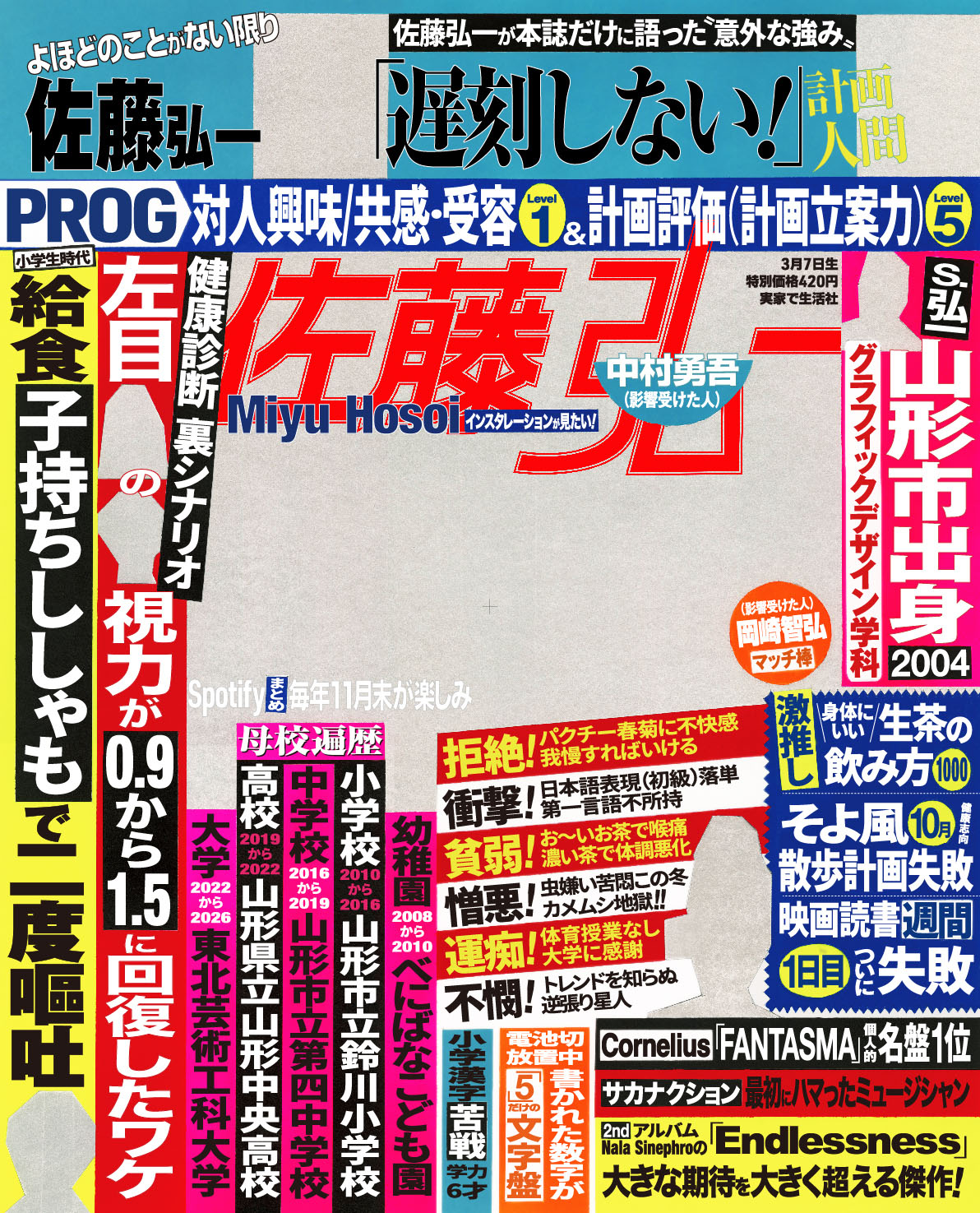 PROFILE with colour surface composition